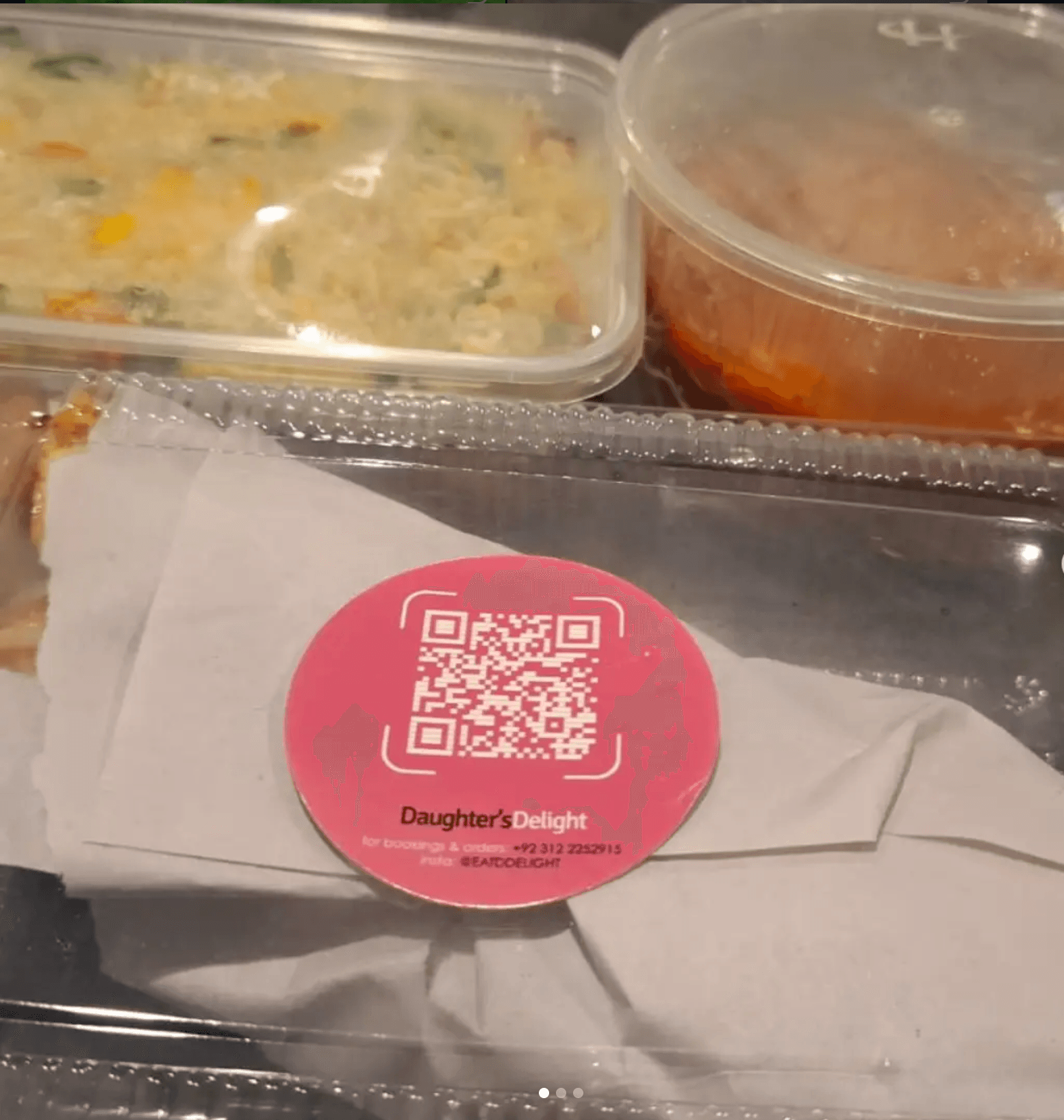 Daughter's Delight packaged homemade food, ready for delivery in Karachi